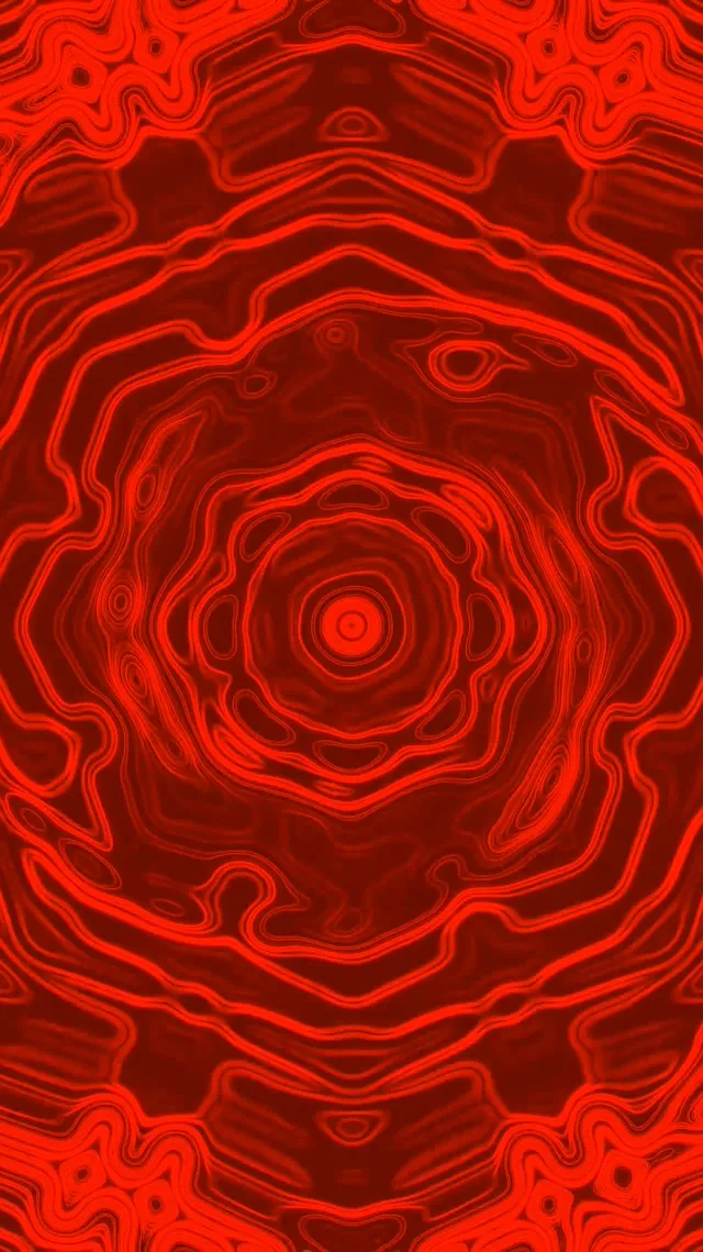 Tunnel Néon Rouge Vortex Spirale VJLoops 9:16 Reels 60fps Économiseur d'écran