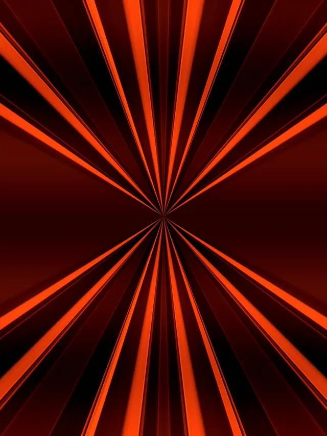 نفق النيون الشعاع المتقارب الأحمر البرتقالي Vj Loop 3:4 iPad Portrait 60fps شاشة التوقف