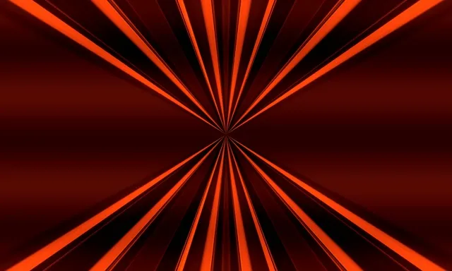 Kırmızı Turuncu Birleşen Işınlar Neon Tünel VJ Loop 5:3 Geniş 60fps Ekran Koruyucu