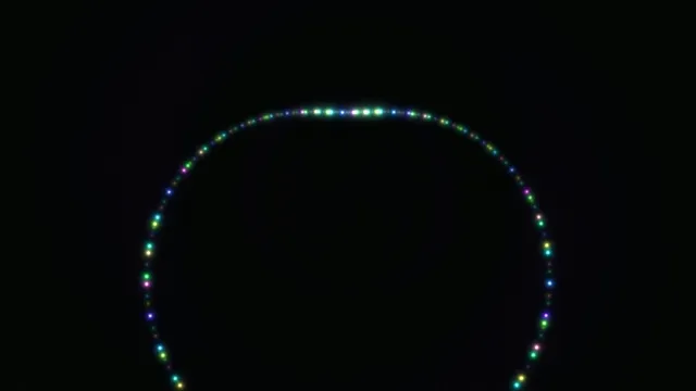 Glowing RGB LED Circle Animation on Black
