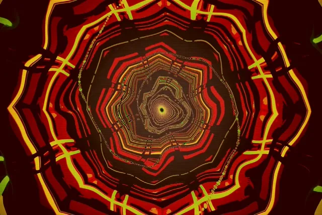 Tunel Neon Vorbull Spiral i Kuq 3:2 surface 60fps Ruajtës Ekrani VJ Loop