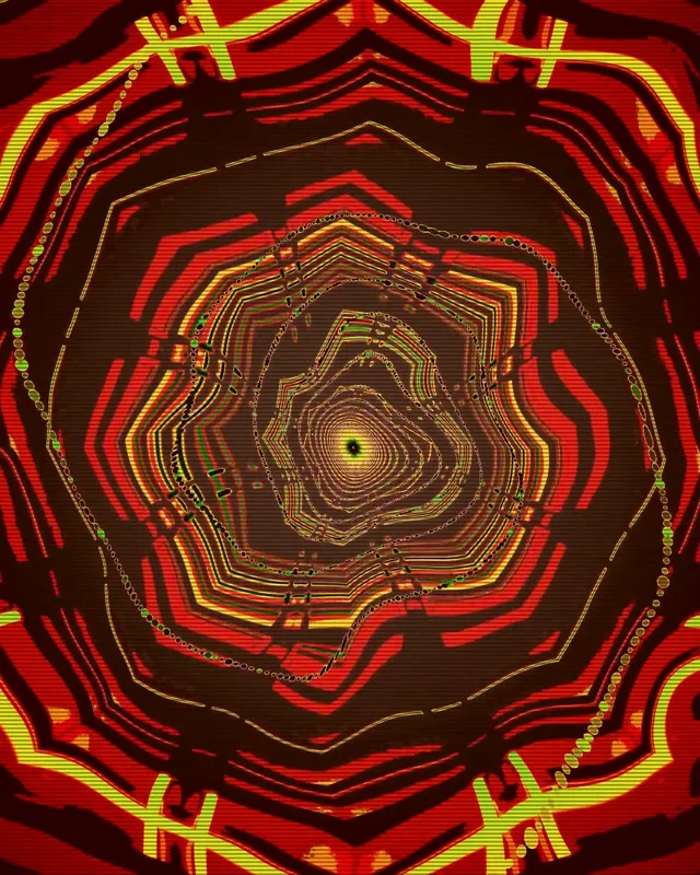 Неон Тунел Црвен Зелен Спирален Вртлог VJ Loop 4:5 Instagram 60fps Чувар на Екран