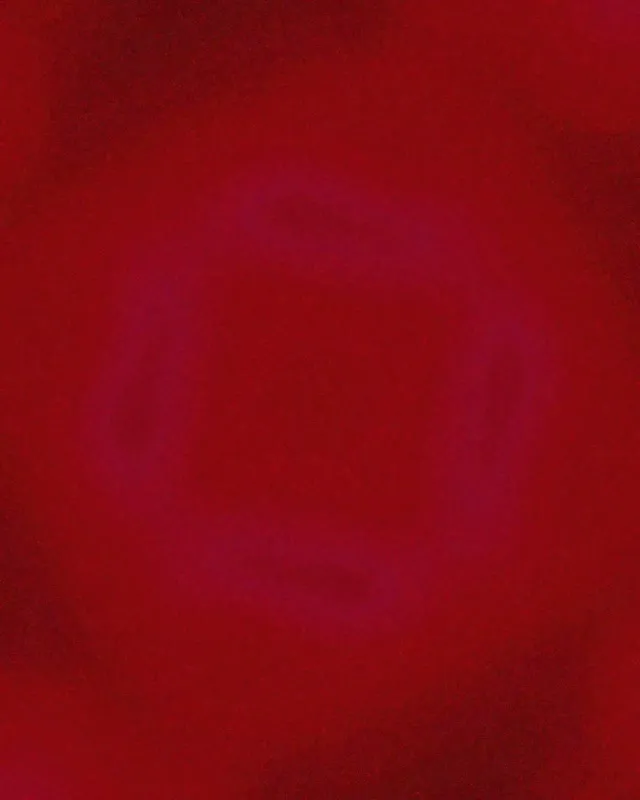 Tamsiai raudona ir magentinė neoninė tunelio su spindinčiu kvadratiniu sūkuriu viduryje, hipodinė spiralė motion grafika VJ pasirodymams