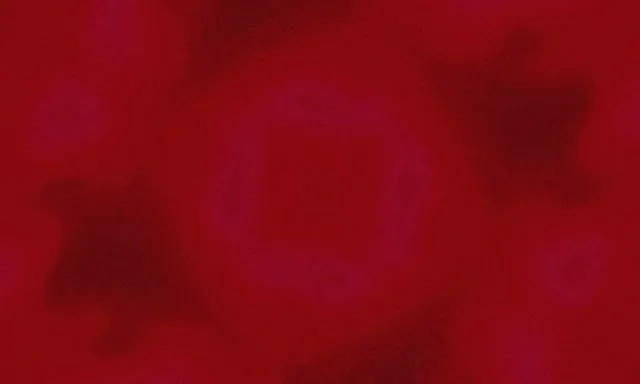 Dubokocrveni i magentas neonski tunel sa sjajnim kvadratnim vrtlogom u spirali, apstraktna VJ petlja 60fps