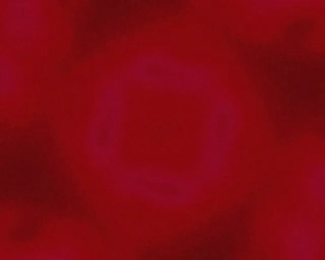 Tamsiai raudonas ir magentinis neoninis tunelis su besisukančiu kvadratiniu sūkuruku, abstrakti VJ kilpa