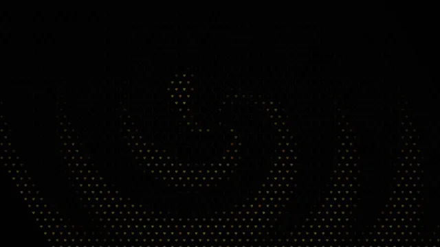 Gold Diamond Particles Rising on Black Background