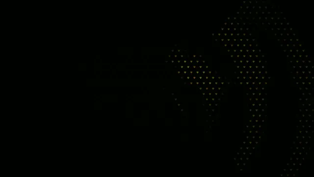 Gold Diamond Pattern Animation on Black Background