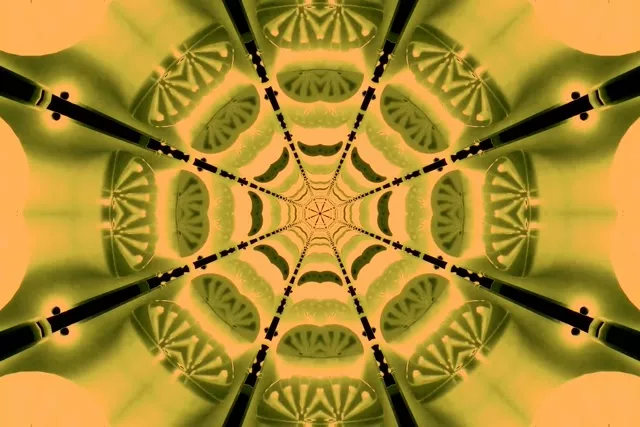Neonový tunel kaleidoskop hviezda výbuch VJ Loop 3:2 Surface 60fps Screensaver