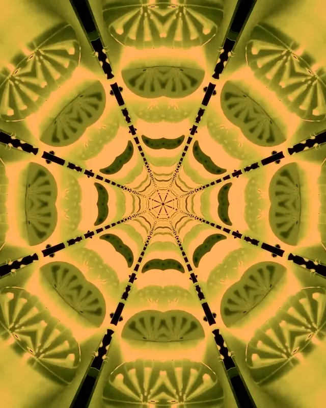 Neon Tunel Kaleidoskop Oktagon VJLoops 4:5 Instagram 60fps Čuvar Ekrana