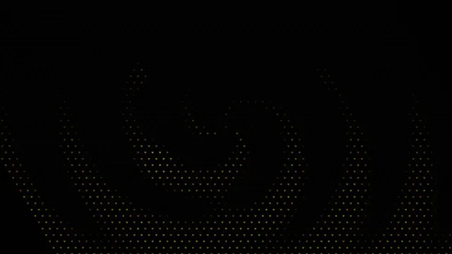 Gold Heart Particles Flowing Digital Background