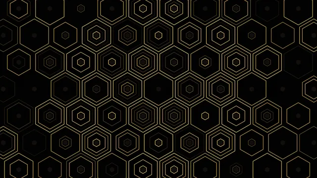 Gold Hexagon Pattern Animation 4K - Luxury Background