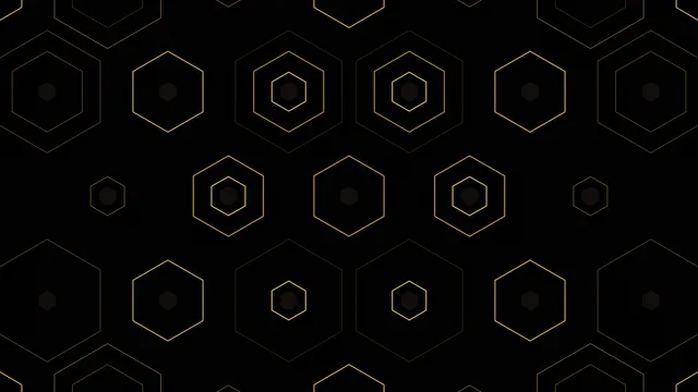 Gold Hexagon Pattern Animation 4K Luxury Background