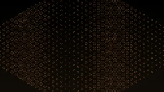 Gold Hexagon Pattern Motion Background 4K