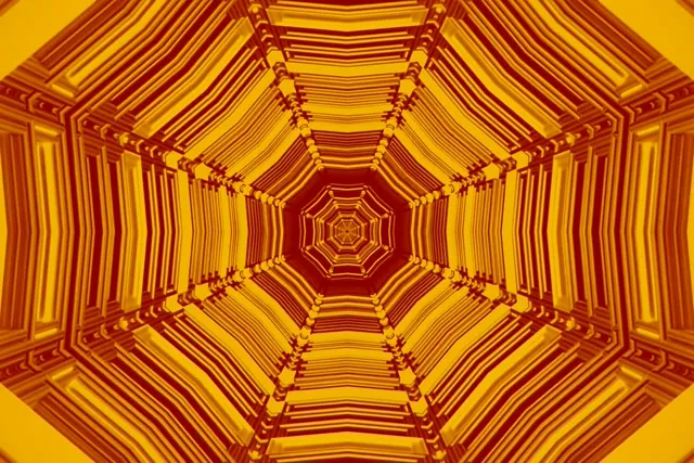 Neon Tunel Octagon Vírenie VJ Loop 3:2 Surface 60fps Šetrič Obrazovky