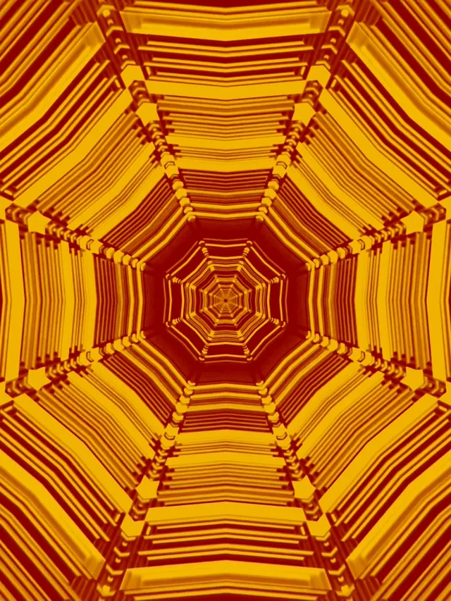 Neon Tunela Anbar Zortzikote Zurrunbiloa VJ Loop 60fps 3:4 iPad Portrait Pantaila-babesa