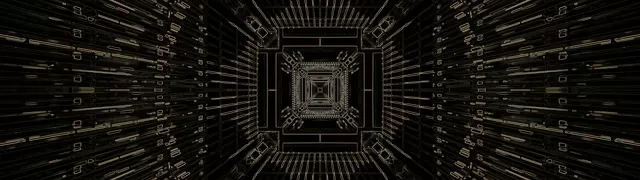 네온 터널 골드 프랙탈 스퀘어 소용돌이 VJ Loop 32:9 슈퍼 울트라와이드 60fps 스크린세이버