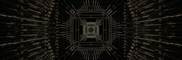 नियॉन टनल गोल्डन सर्किट VJ Loop 3:1 ट्रिपल वाइड 60fps स्क्रीनसेवर