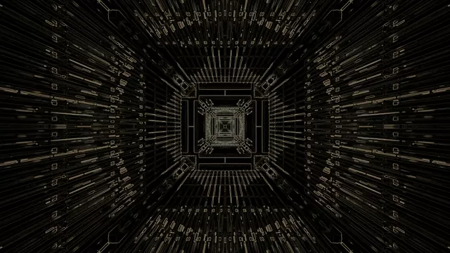 Arany Neon Alagút Képernyővédő 4K UHD 60fps VJ Loop PC