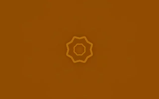 霓虹隧道金色八角星 VJ Loop 60fps 16:10 MacBook 屏保