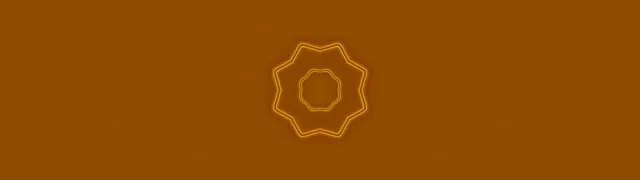 Neon Tunnel Golden 8-Point Star Mandala Vj Loop 60fps 32:9 Screensaver