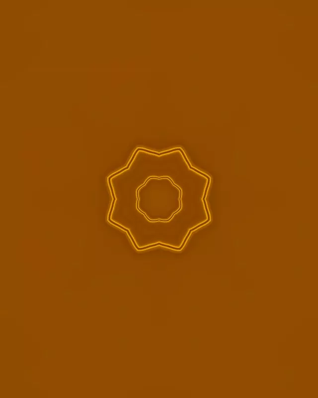 Amber Star Neon Tunnel Vj Loop 4:5 Instagram 60fps Screensaver