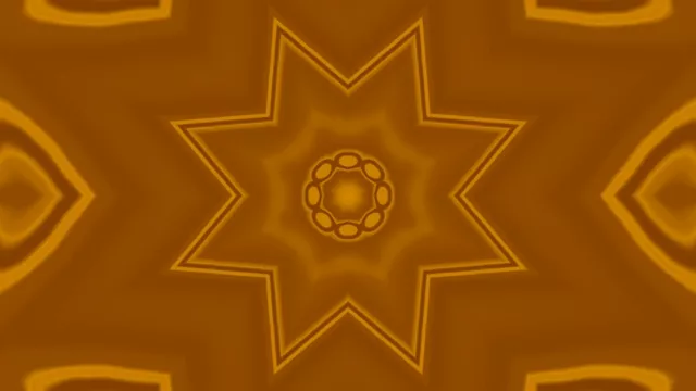 골드 네온 터널 스타 화면보호기 4K UHD 60fps VJLoops