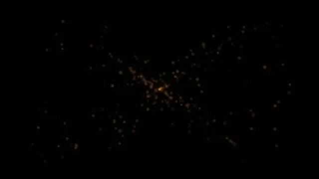Gold Particle Burst on Black Background 4K
