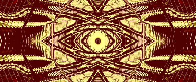 Twnnel Neon Caleidosgop Aur Coch Arbedwr Sgrin 60fps 2.39:1 Cinemascope Dolen VJ