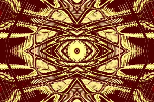 تونل نئون طلایی قرمز محافظ صفحه 3:2 Surface 60fps VJ Loop