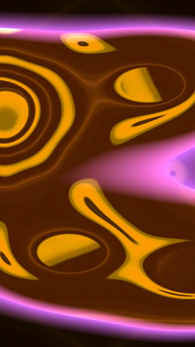 Tunnel Neon Dorato Astratto 9:16 Reels 60fps VJLoops Screensaver