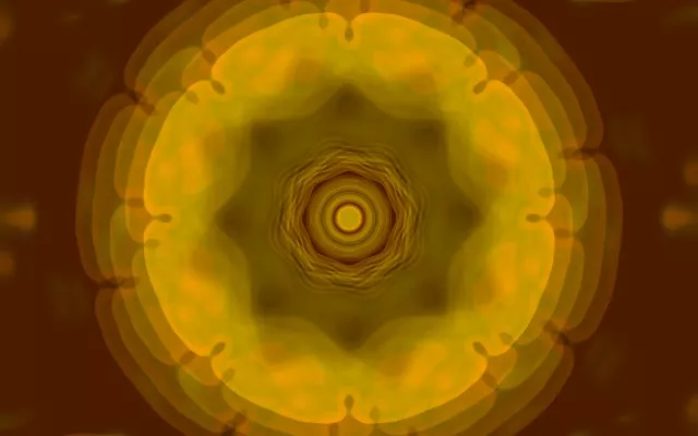 Golden Concentric Neon Tunnel 16:10 Macbook 60fps Screensaver VJLoops