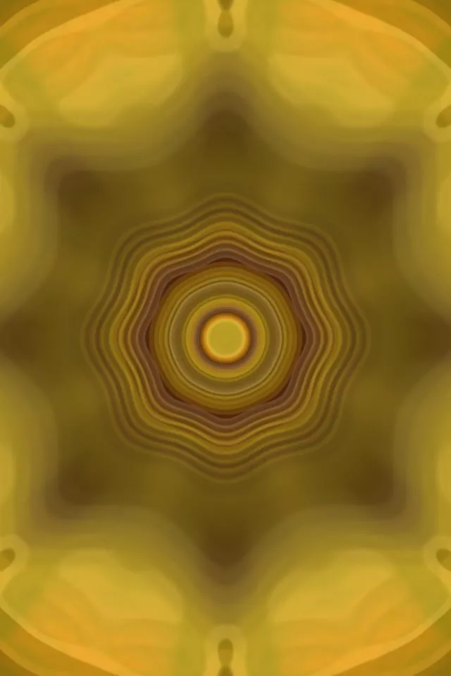 Túnel Neón Concéntrico Dourado 9:16 Reels 60fps VJLoops Screensaver