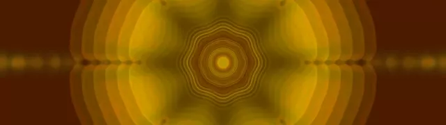 Golden Concentric Neon Tunnel VJ Loop 32:9 Ultrawide 60fps Screensaver