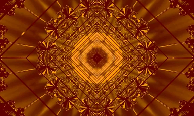 Gintong Fractal Neon Tunnel Screensaver 5:3 Wide 60fps VJ Loop