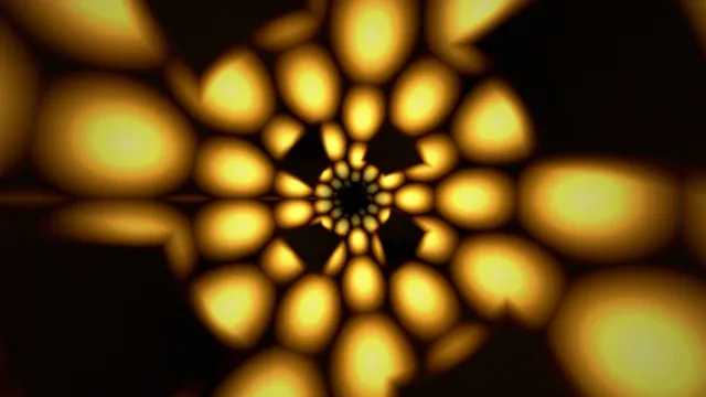 Golden Fractal Spiral Motion - 4K Abstract Animation