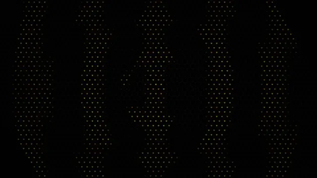 Golden Heart Particles Falling - 4K Luxury Background