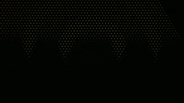 Golden Hearts Falling Animation 4K UHD