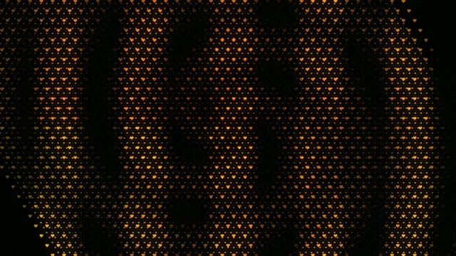 Golden Hearts Falling Motion Graphics Background