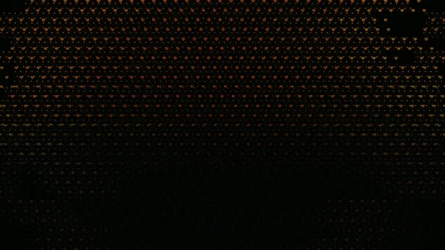 Golden Hearts Falling on Black Background 4K