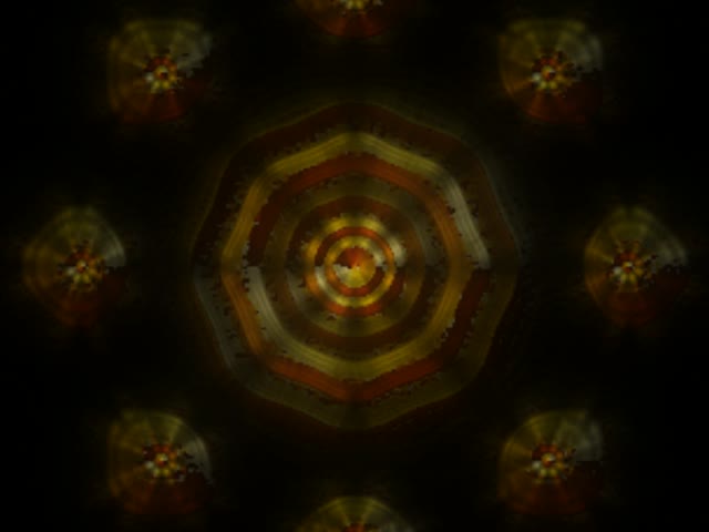 Golden Hexagon Neon Tunnel VJLoops 4:3 Classic 60fps Screensaver