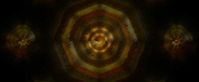 Golden Hexagon Neon Tunnel VJLoops 60fps 2.39:1 Cinemascope Screensaver