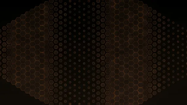 Golden Hexagon Pattern Motion Graphics Animation