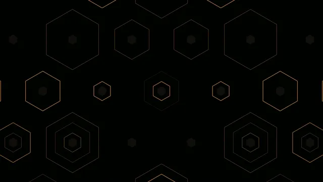 Golden Hexagons Abstract Motion Background 4K