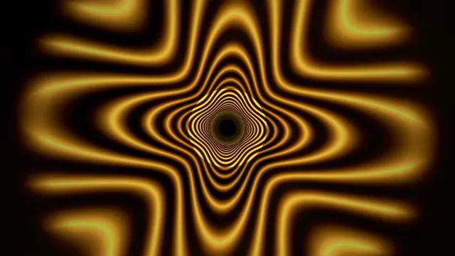 Golden Hypnotic Tunnel - Abstract 4K Motion Graphics