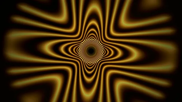 Golden Hypnotic Tunnel Motion Graphics Loop