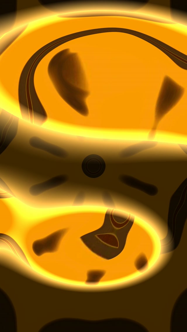 Golden Neon Tunnel 60fps VJ Loop with Glowing Circles and Swirls