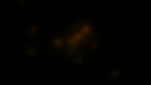 Golden Neon Tunnel 60fps with Glowing Angular Shapes and Deep Black Void