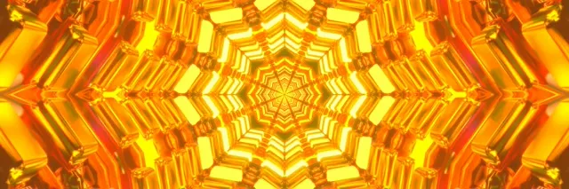 Neon Tunnel Spiraling Hexagon Vortex 3:1 Ultrawide 60fps VJ Loop Screensaver