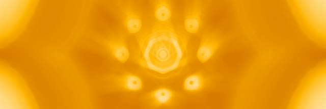 Golden Neon Tunnel Circle Loop | 3:1 Ultrawide 60fps VJ Animation Screensaver