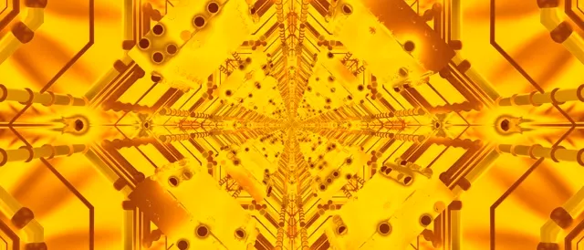 Hầm Neon Vàng Screensaver 21:9 Ultrawide 60fps VJLoops PC Laptop